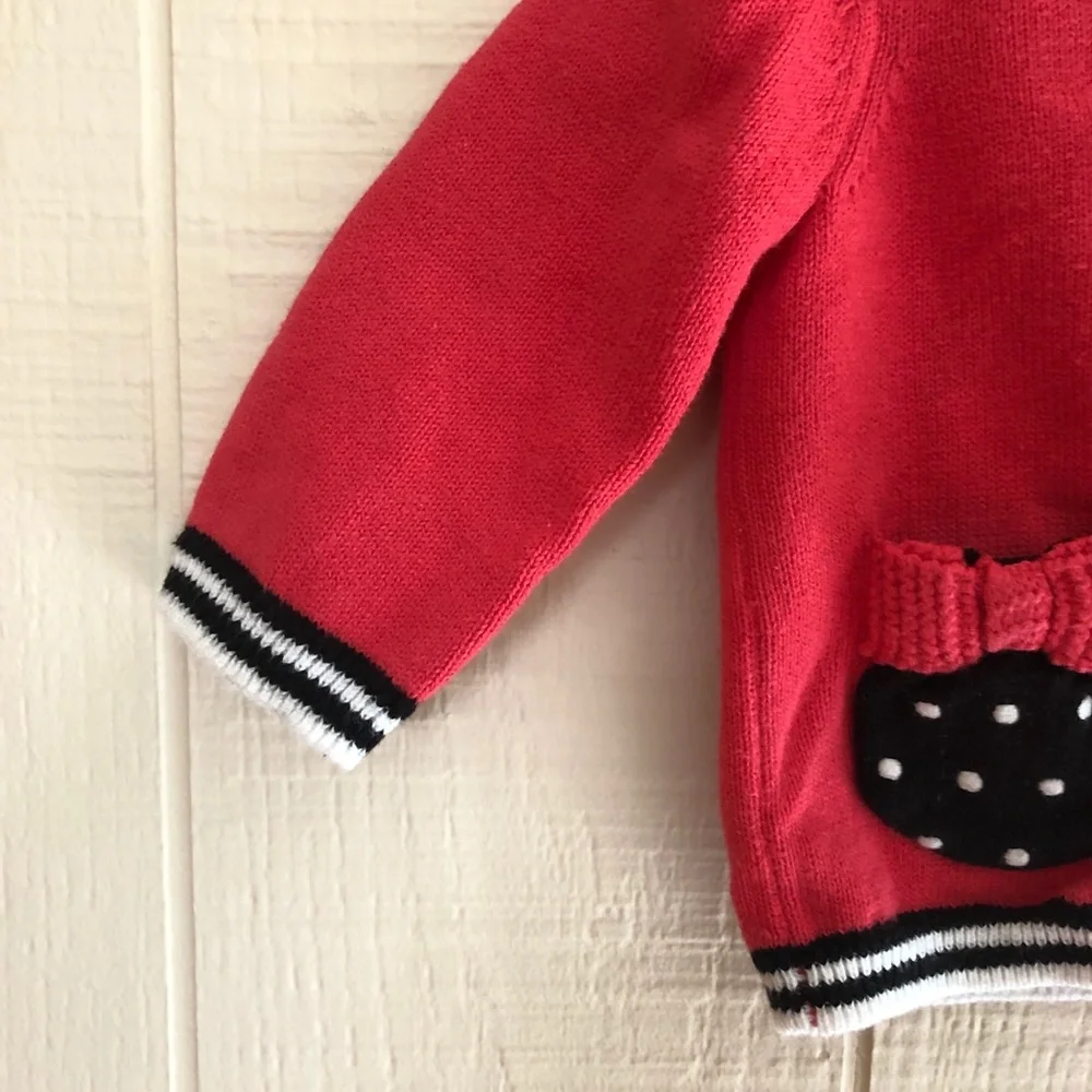Gymboree polka dot cardigan sweater 3-6 months